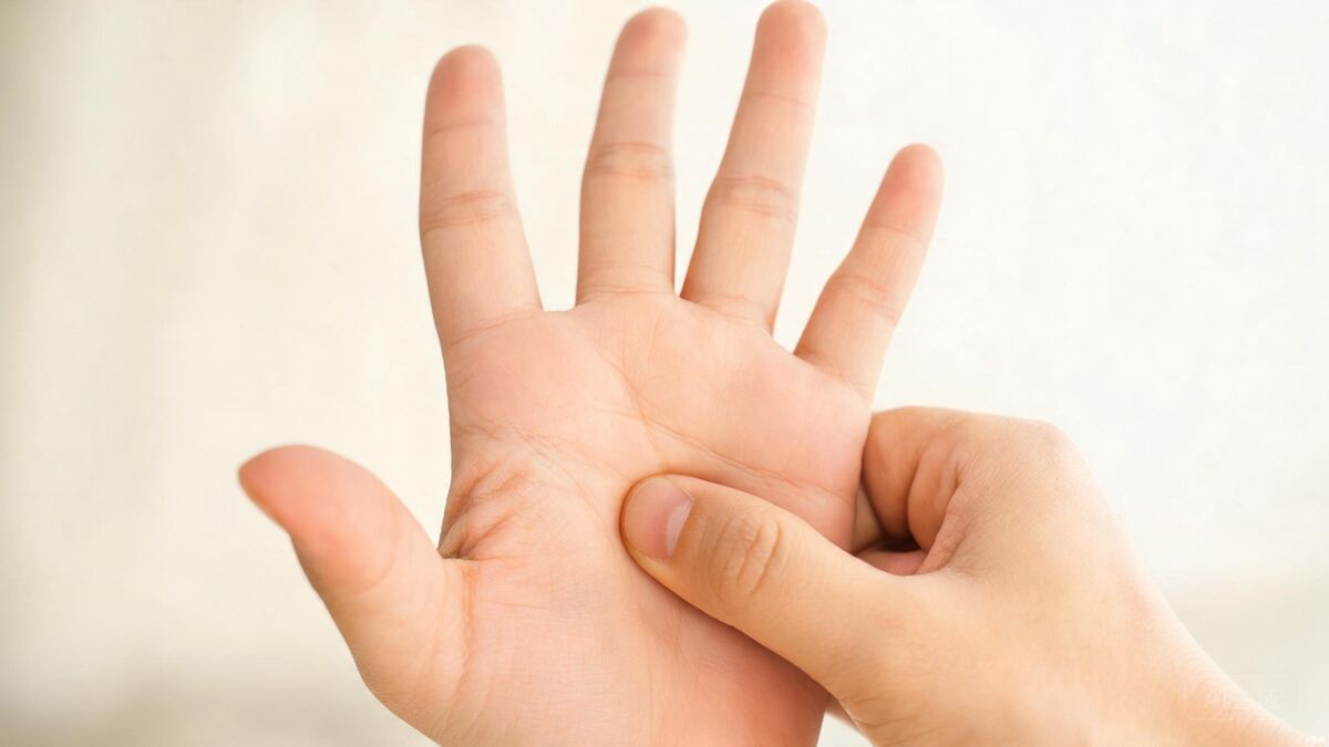 Acupressure point LI4 Hegu for headache relief